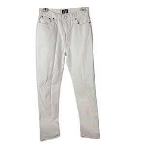 Vintage 90's Gap Classic Fit Tapered Women's White Jeans Denim Size 11/12